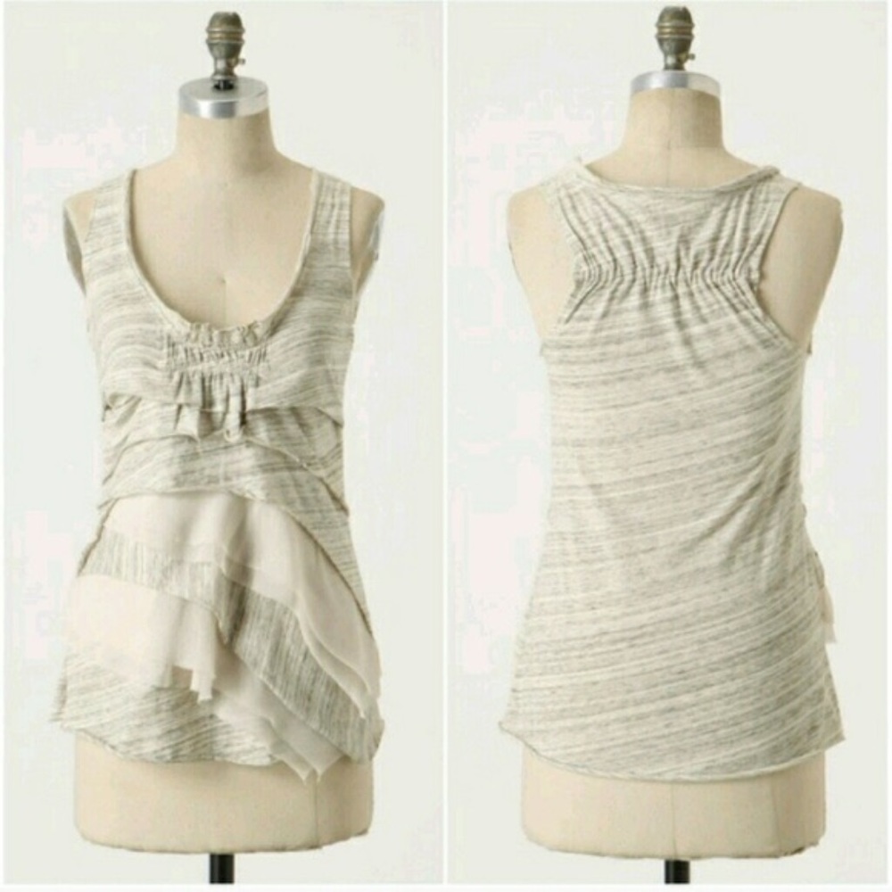 Anthropologie C Keer Comets Trail Tank Top